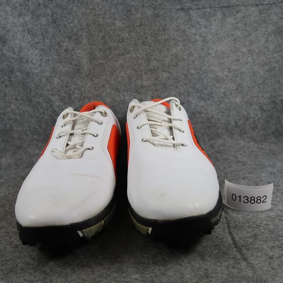 Nike Golf Shoes Mens 10.5 Zoom Trophy Leather Spikes White Orange Oxford Sport main image 5